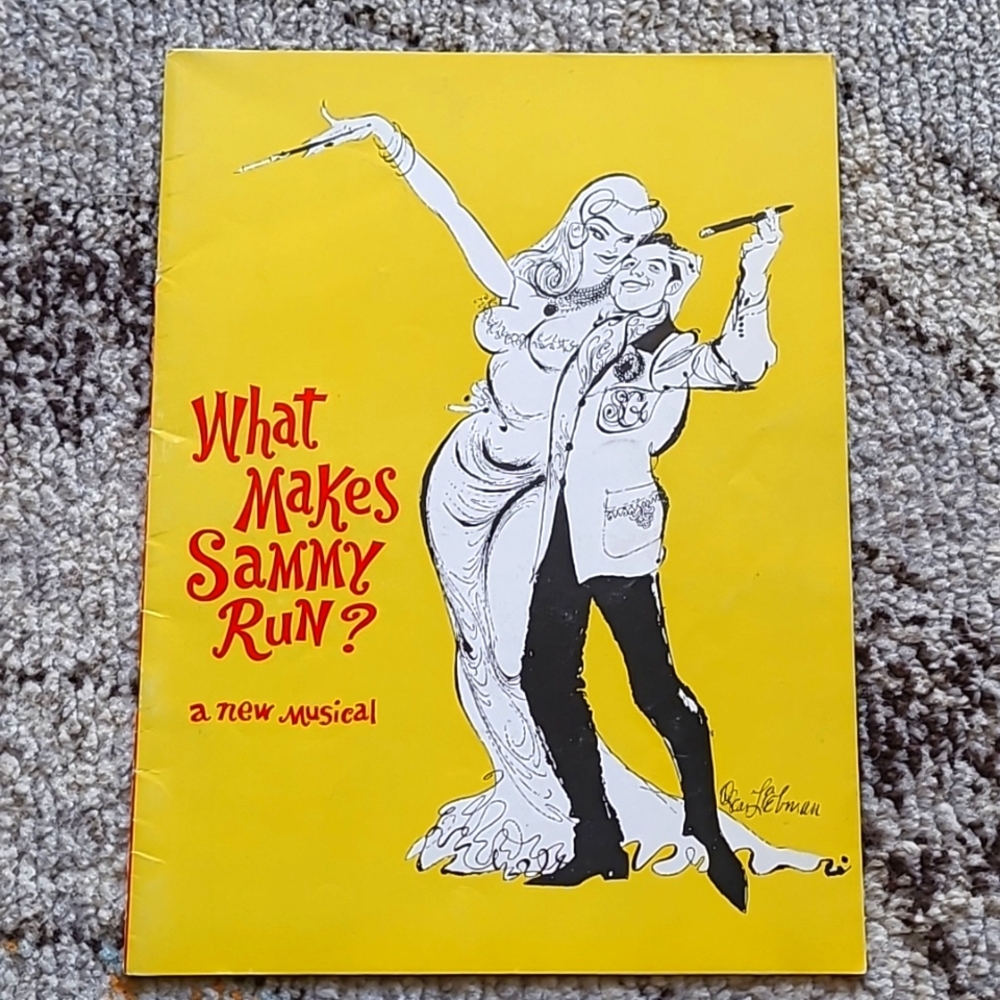 Vintage Musical Souvenir Program What Makes Sammy Run